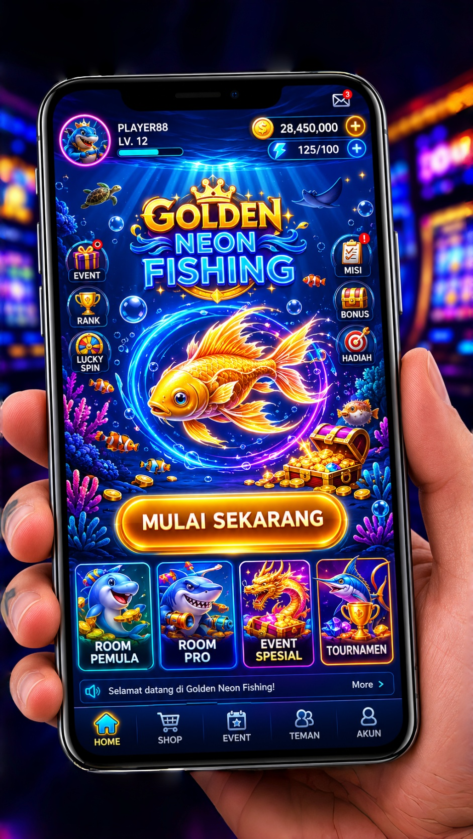 Tangkapan layar proses pengunduhan aplikasi di 5rt.